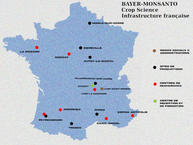 carte monsanto France